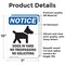 Signmission Dogs In Yard No Trespassing Sign, Vinyl Decal, 7in W x 10in L, 2PK OS-2PACK-NS-D-710-V-11441 - alternate 5